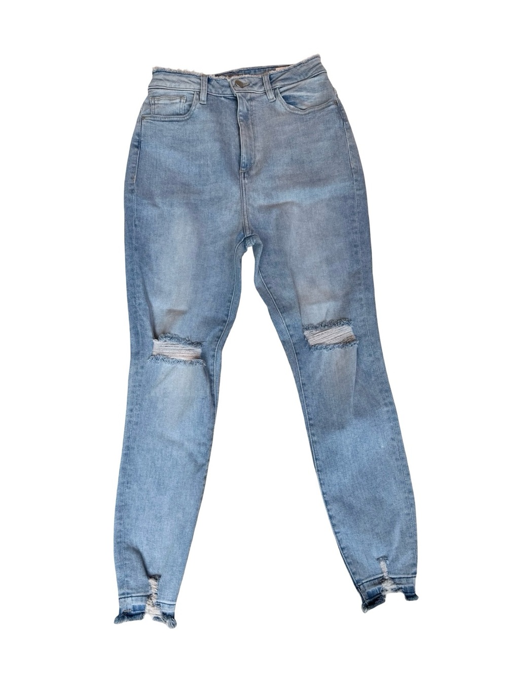 DL1961 Light Blue Ripped Skinny Jeans